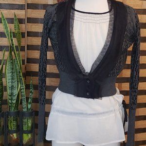 Simply Vera Vera Wang Sheer Chiffon Cardigan